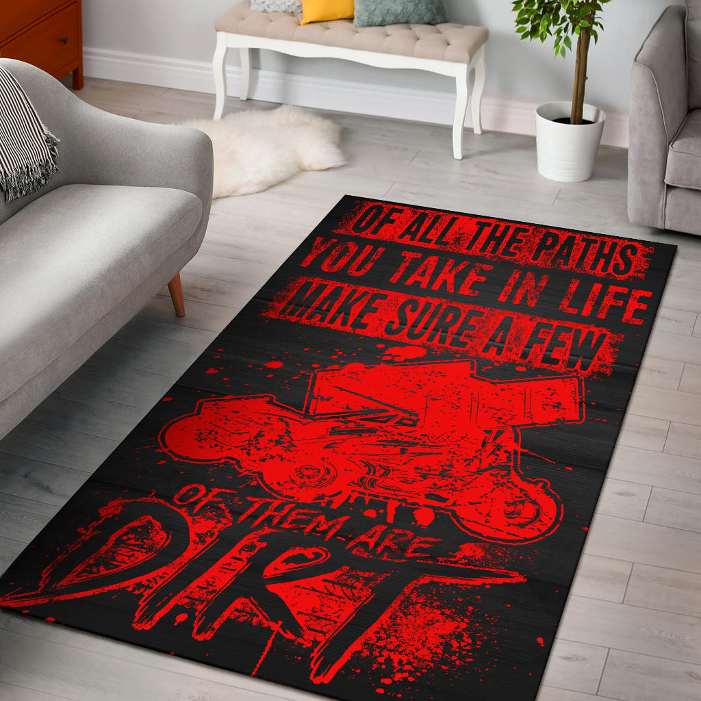 dirt track racing rug
