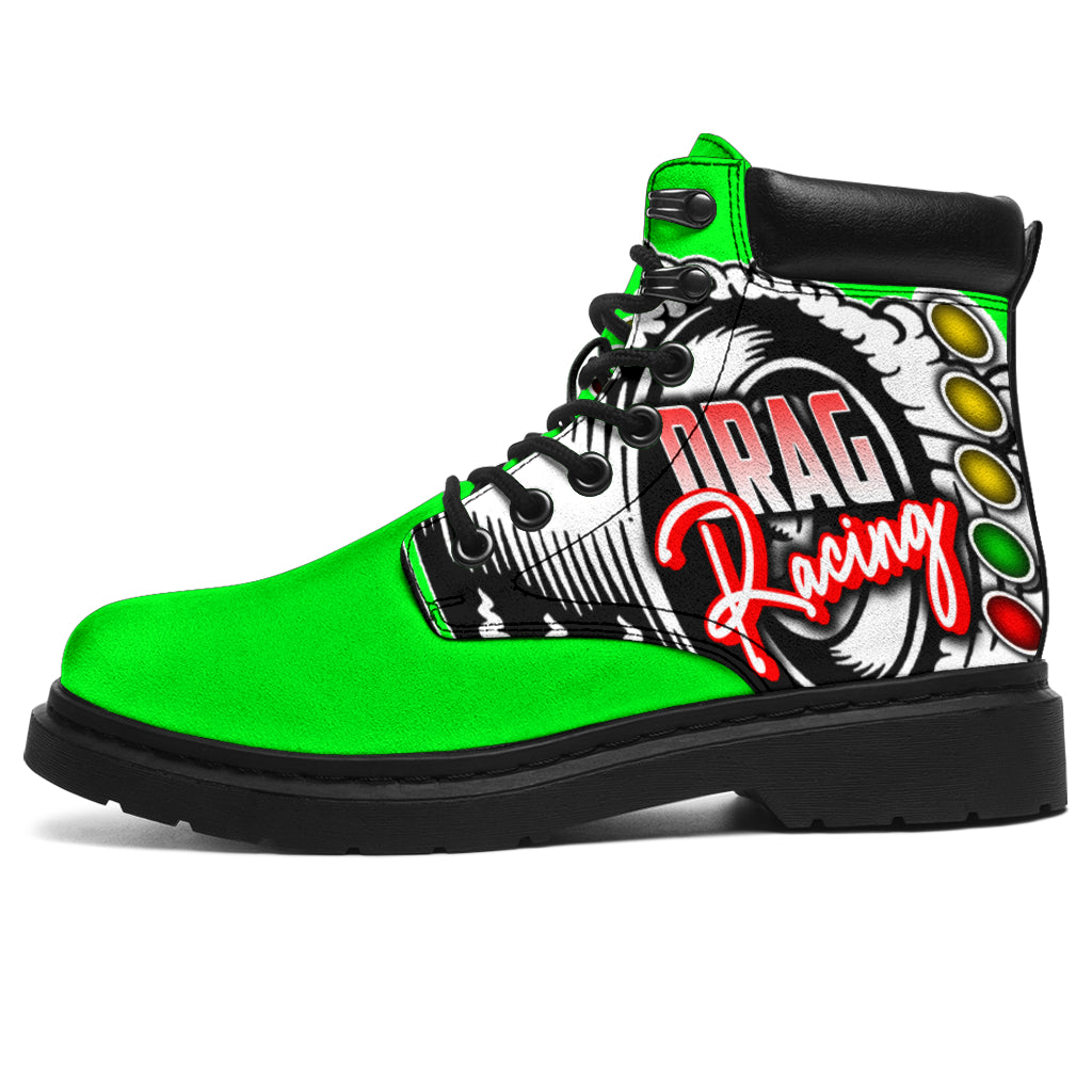 Drag Racing All-Season Boots pistachio
