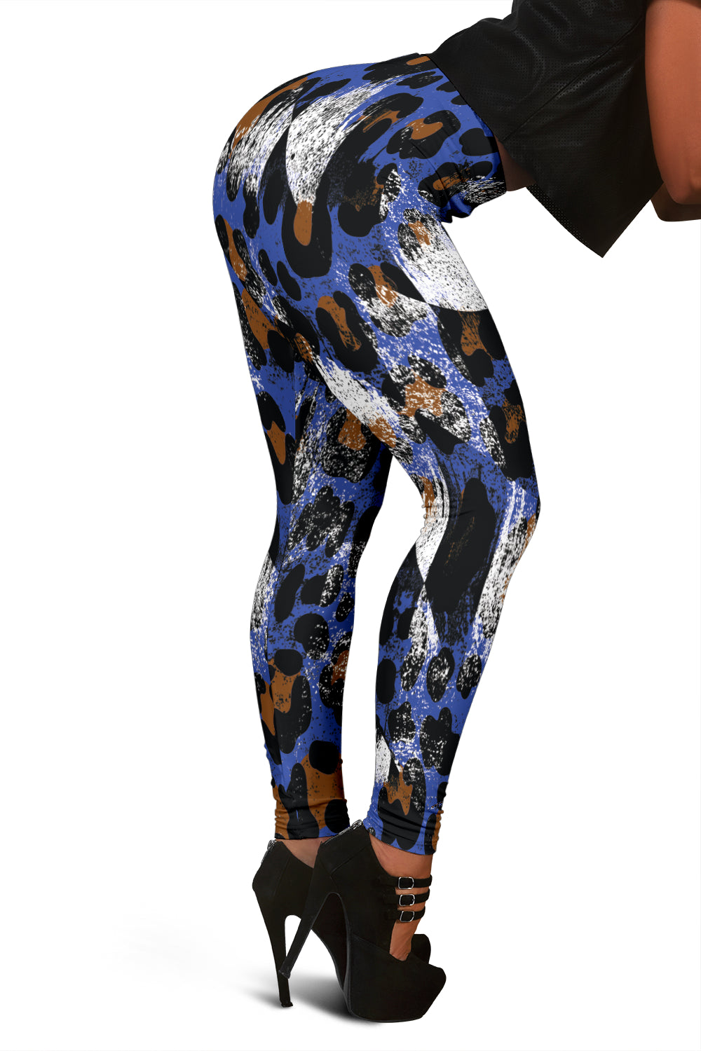 Racing Leopard Checkered Leggings