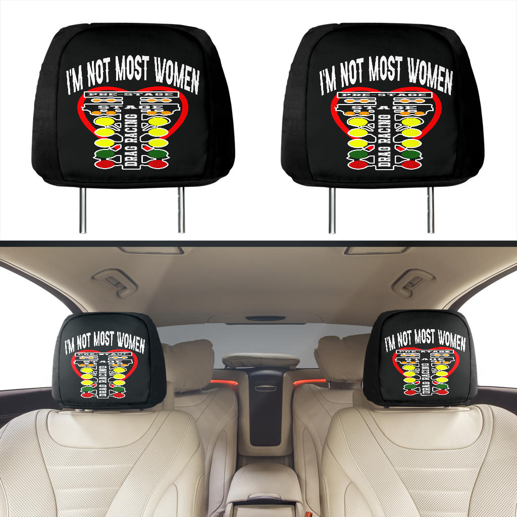 drag racing Car Seat Headrest Covers