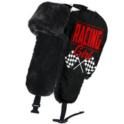 Racing Girl Checkered Trapper Hat 