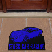 Custom shaped street stock door mat