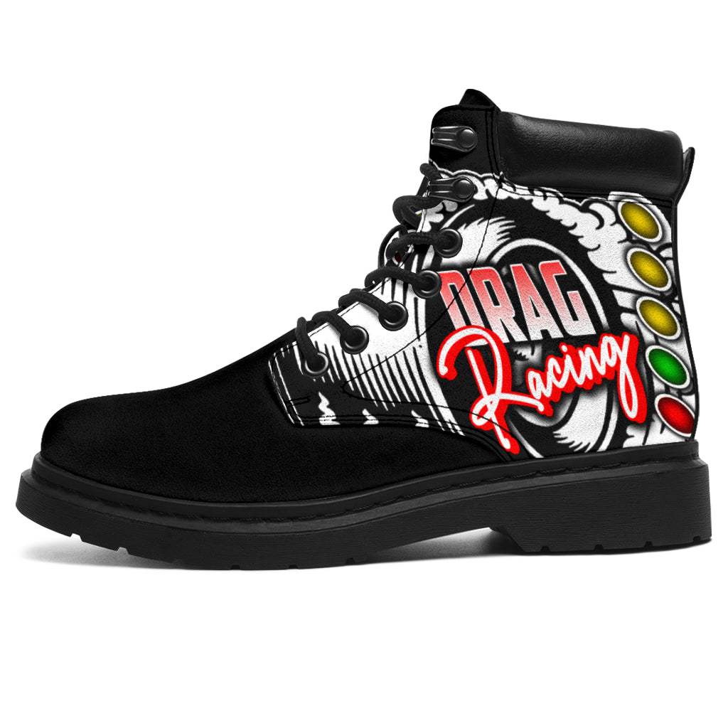 Drag Racing All-Season Boots Black