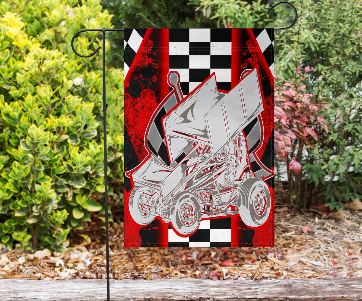 Sprint Car Racing Flags Dirt Sprint Car #7 | Fast Racing Grafx