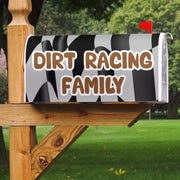 Dirt Racing Family Mailbox Cover