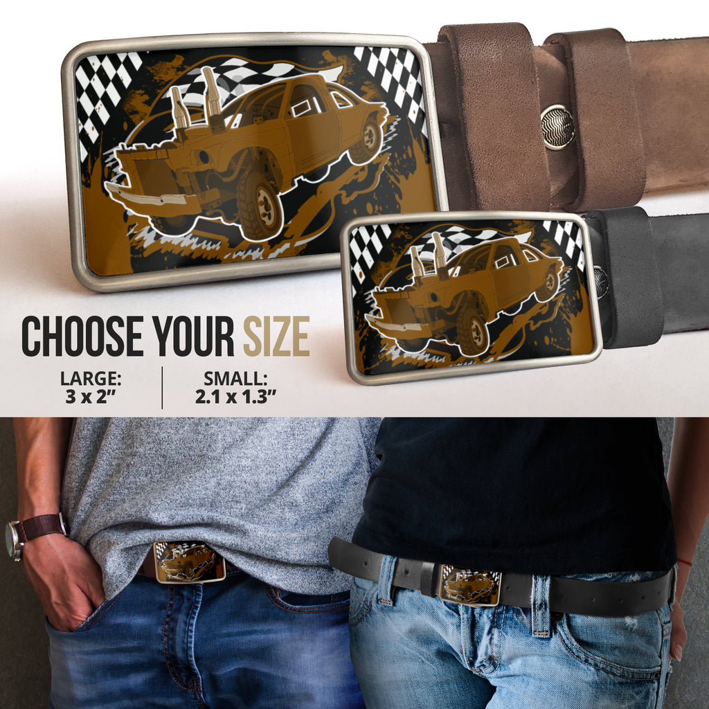 Demolition Derby Belt Buckle