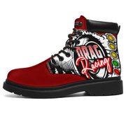 Drag Racing All-Season Boots red