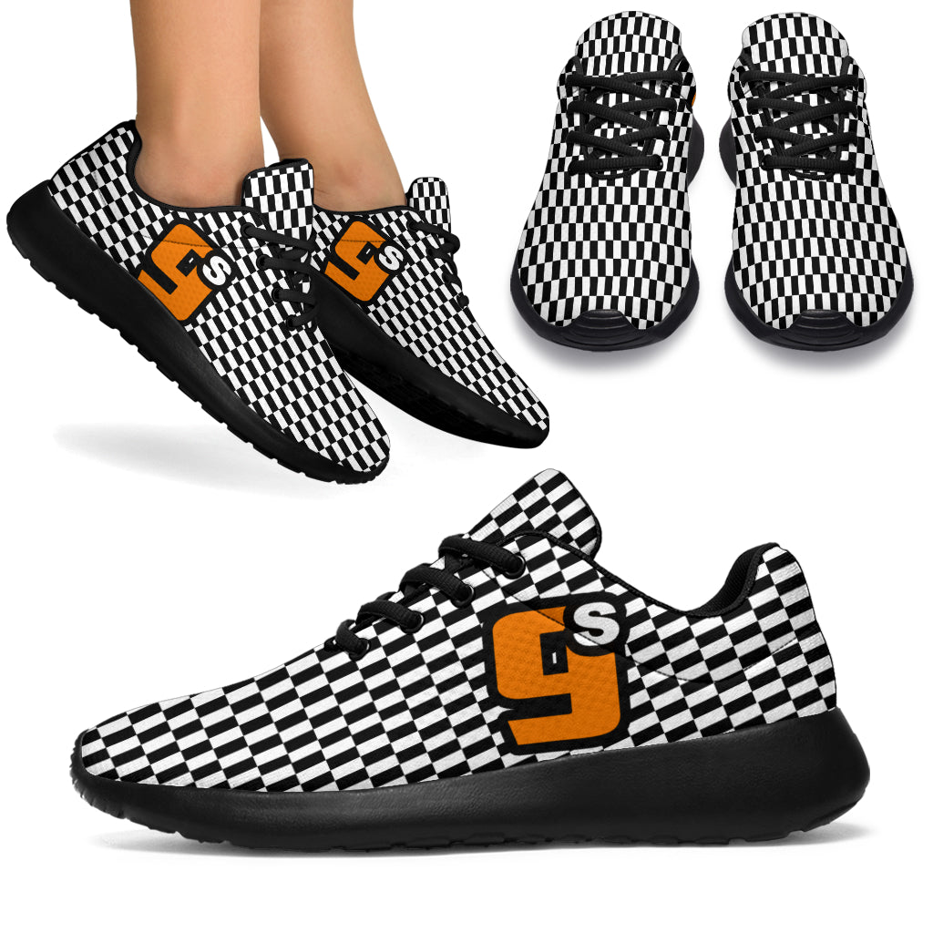 Racing Sneakers Checkered Flag Number 9S