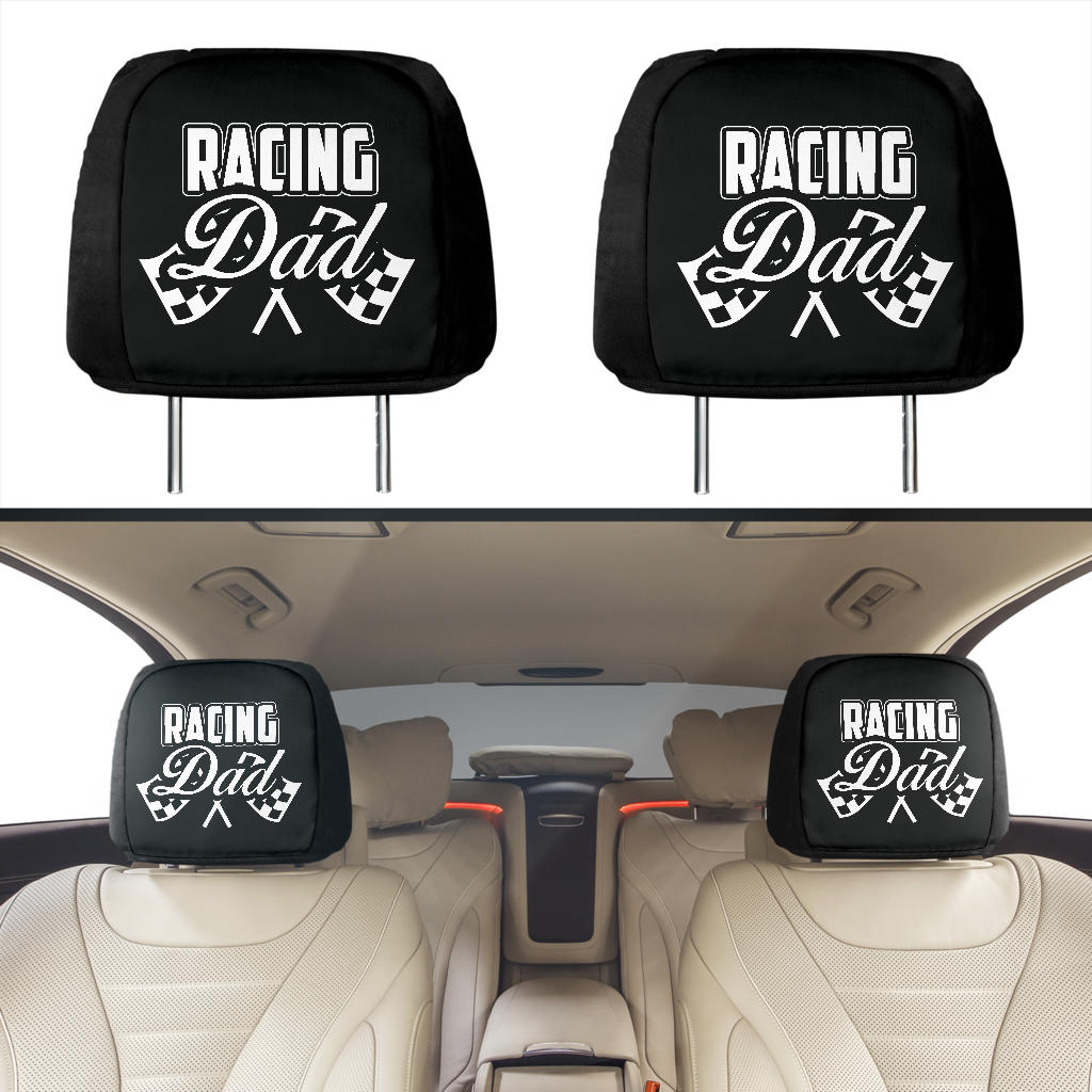 Racing Dad Car Seat Headrest Covers