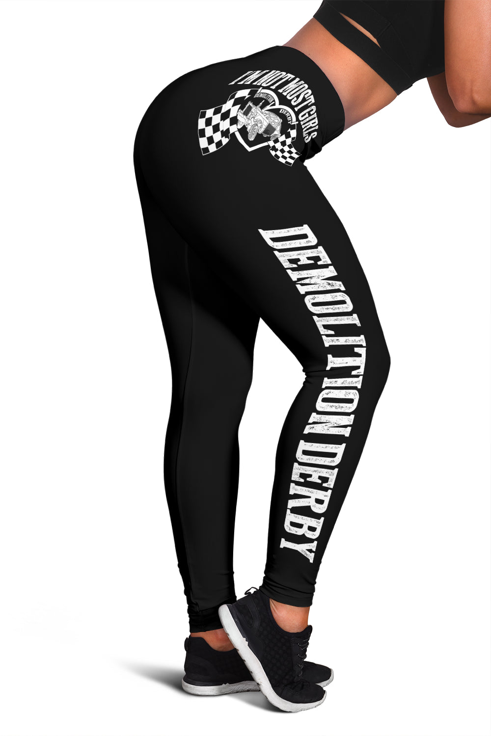 demolition derby girl leggings