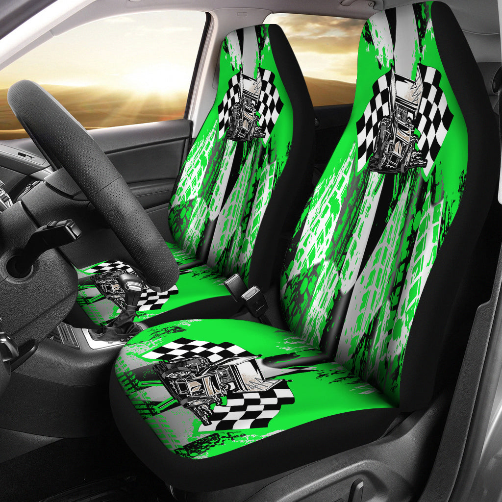 Racing Seat Covers Sprint Car Green (Set of 2)