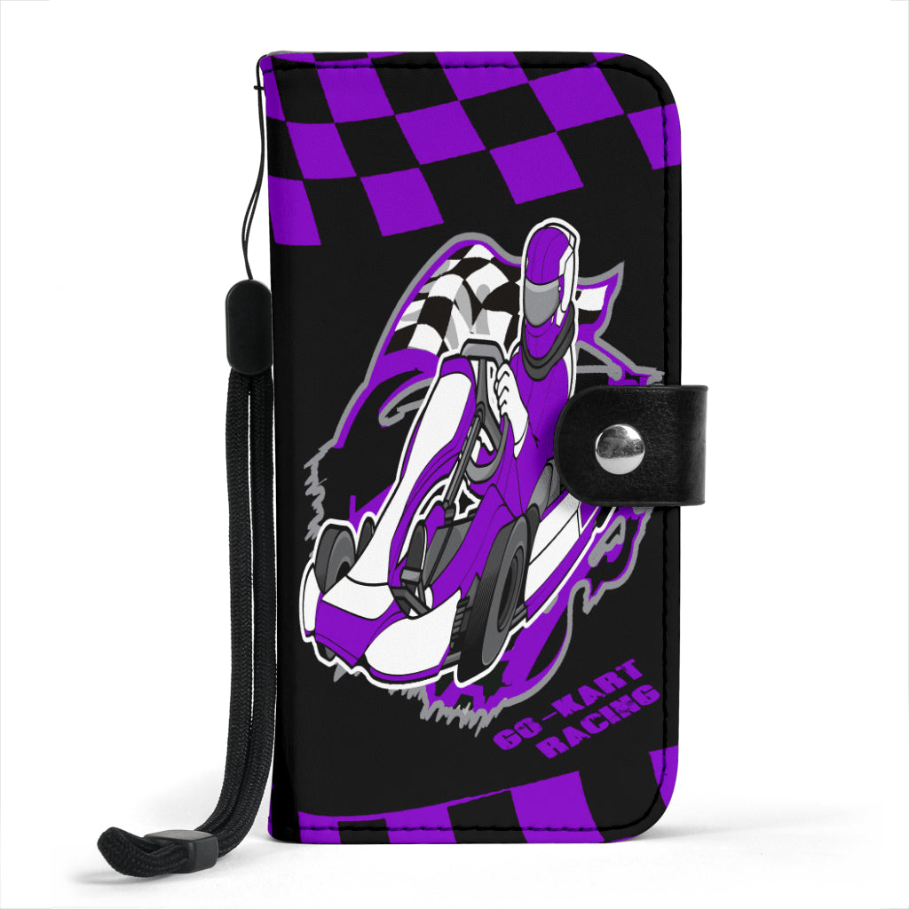 Go Kart Racing wallet phone case