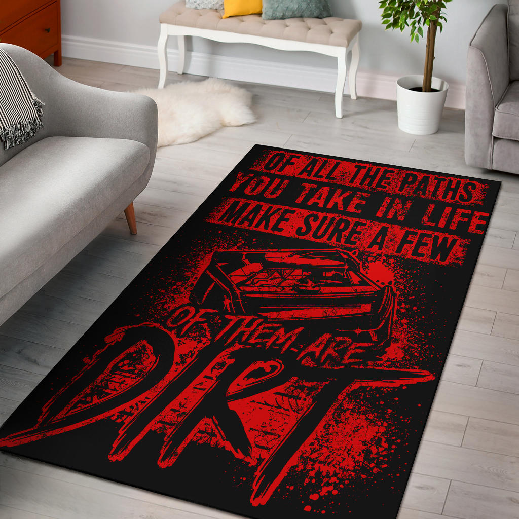 dirt track racing rug