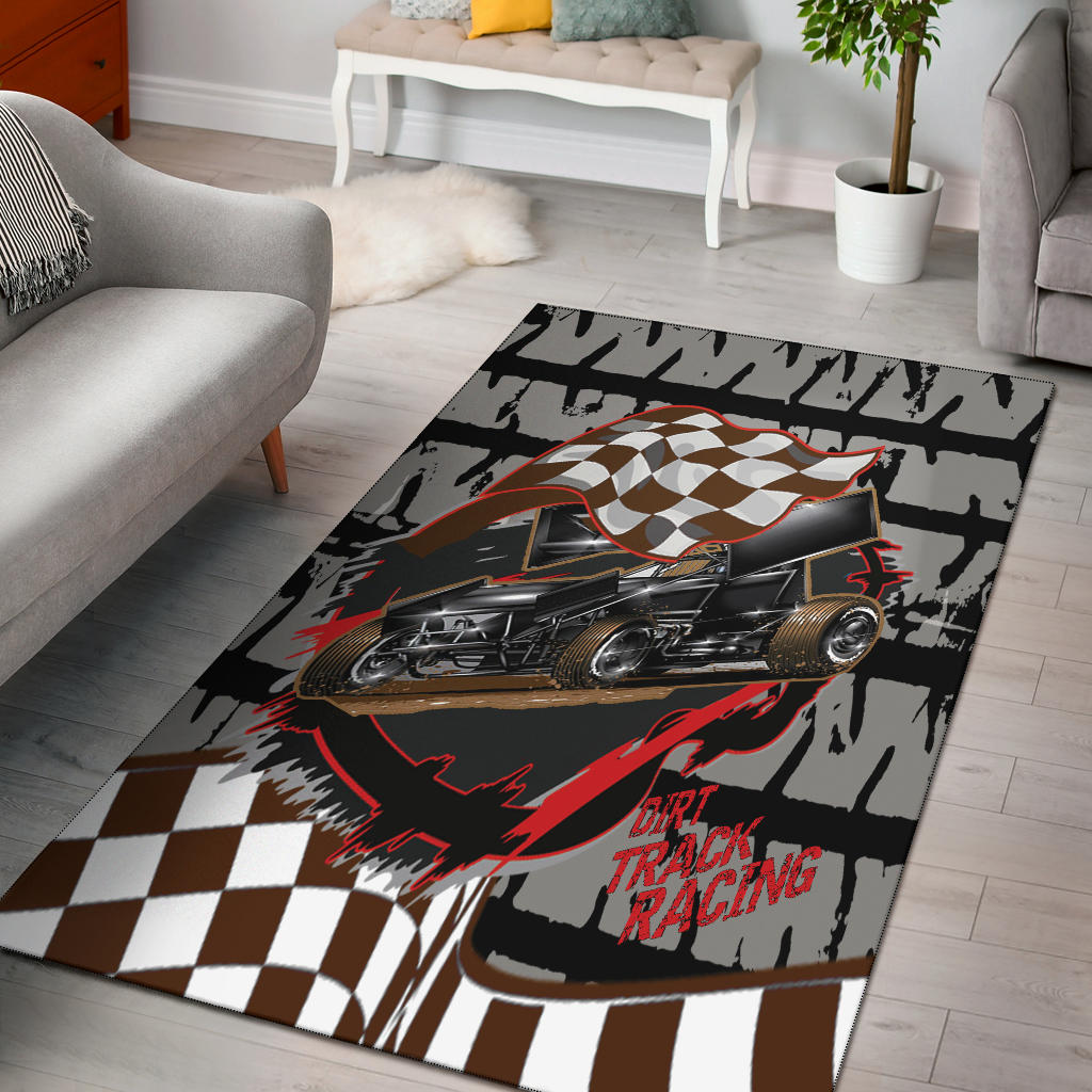 Dirt Racing Sprint Car Rug