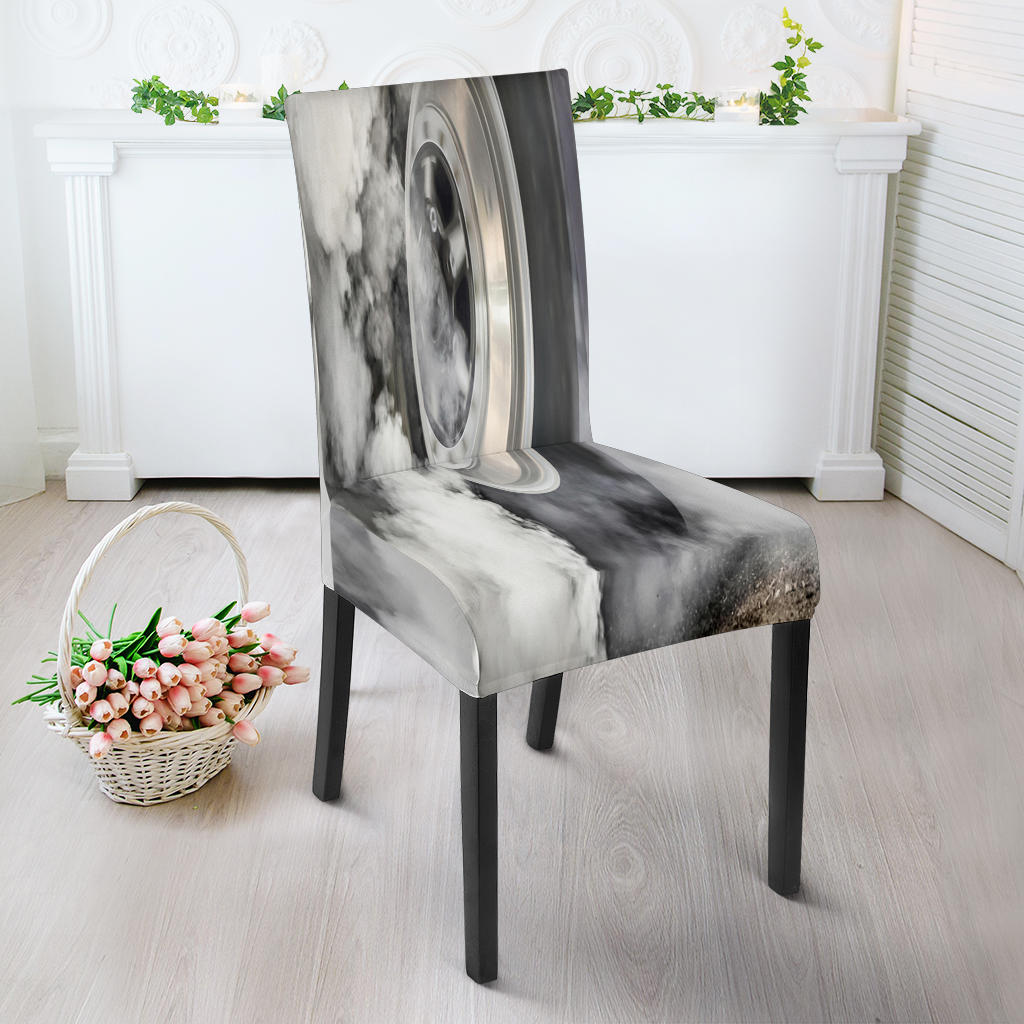Burning Rubber Dining Chair Slip Cover