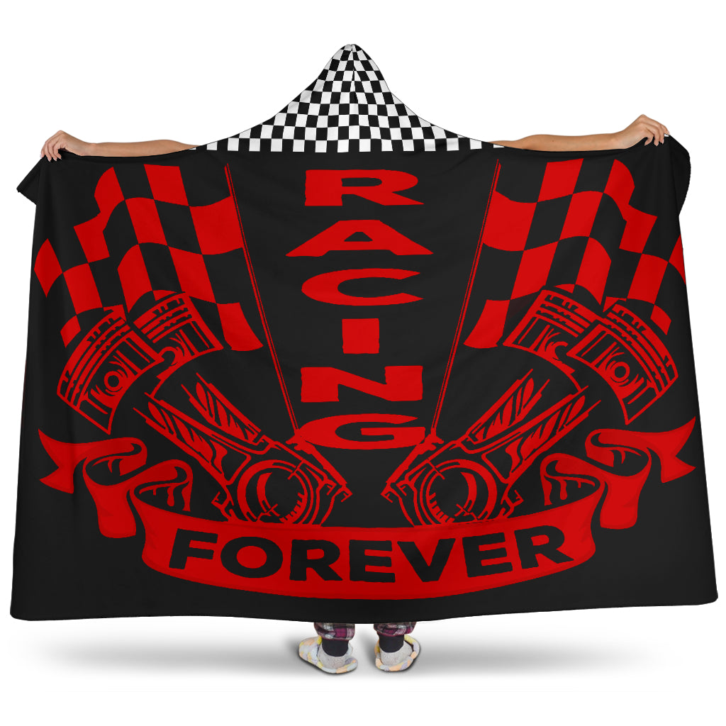 Racing Forever Hooded Blanket