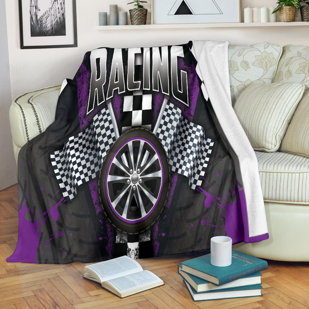 Racing Purple Blankets