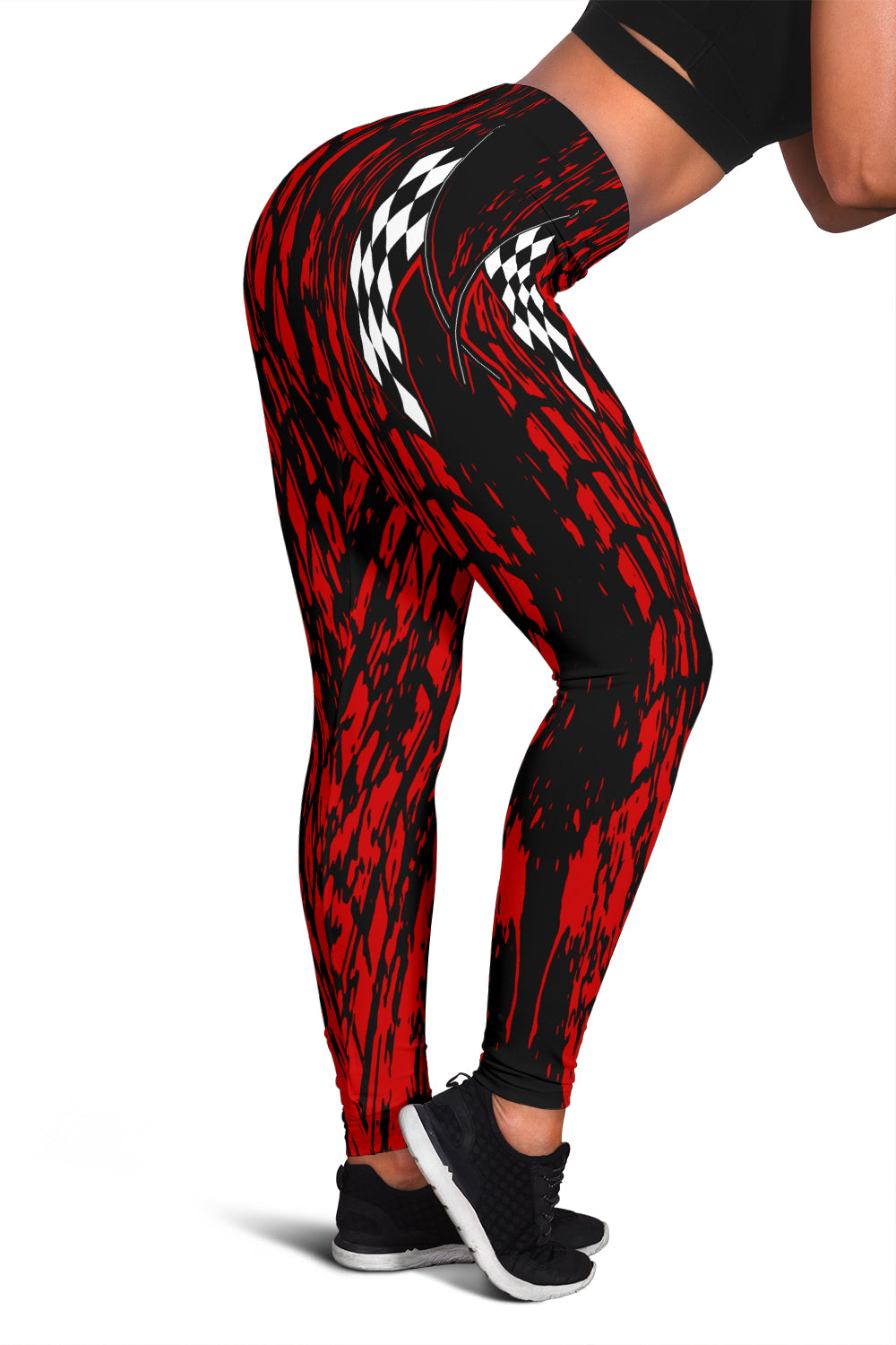 Dirt Racing Leggings Red