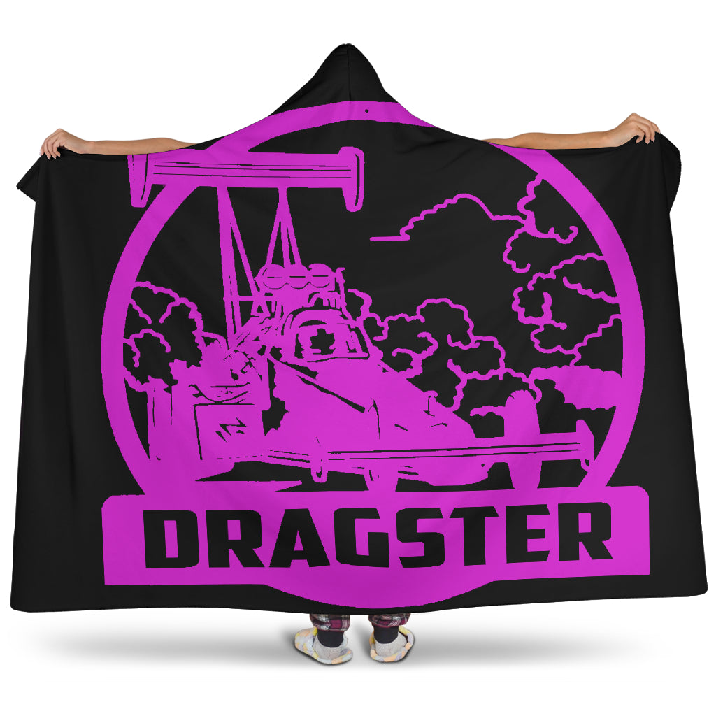Dragster Hooded Blanket Pink