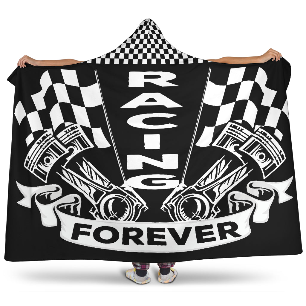 Racing Forever Hooded Blanket