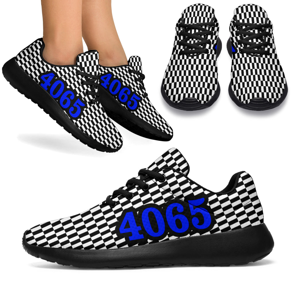 Racing Sneakers Checkered Flag Number 4065