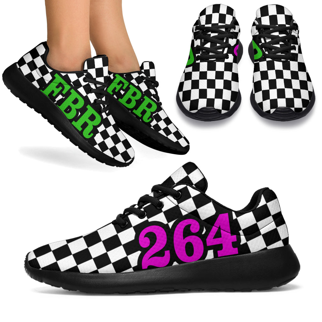 Racing Sneakers Checkered Flag Number 264FBR Mixed