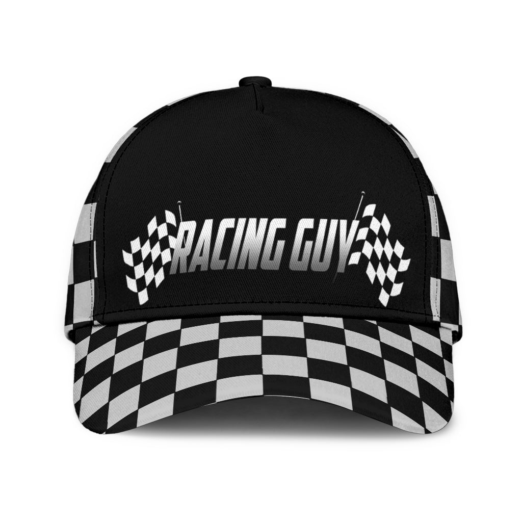 Racing Guy Checkered Classic Cap