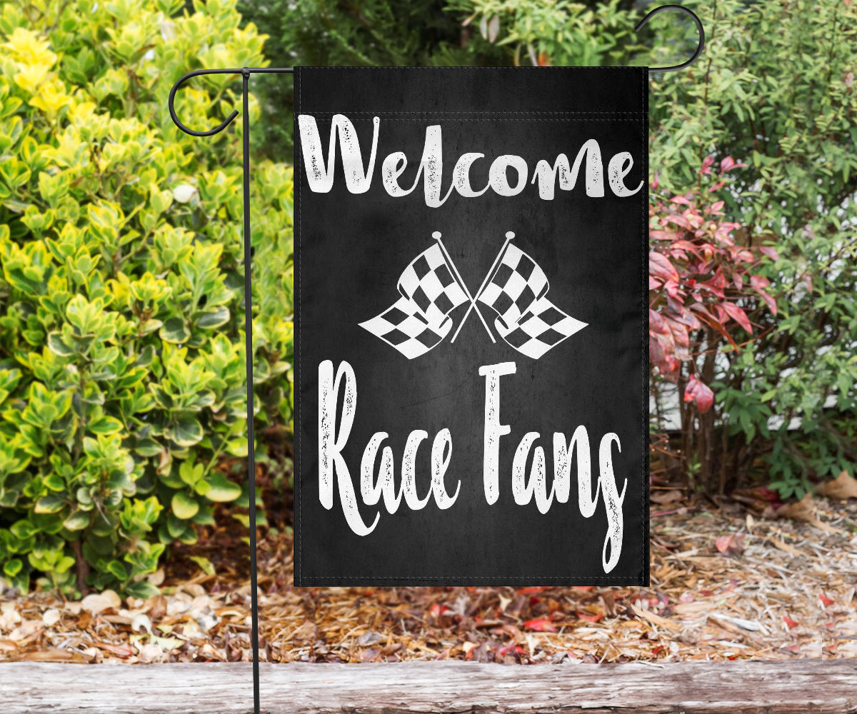 Welcome Race Fans - Flag
