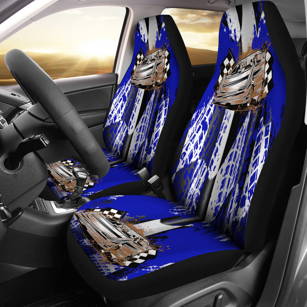 Racing Seat Covers Late Model Blue (Set of 2)