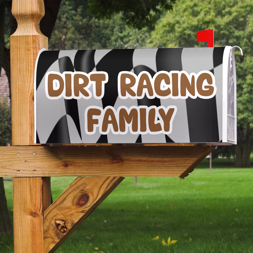 Dirt Racing Family Mailbox Cover LM