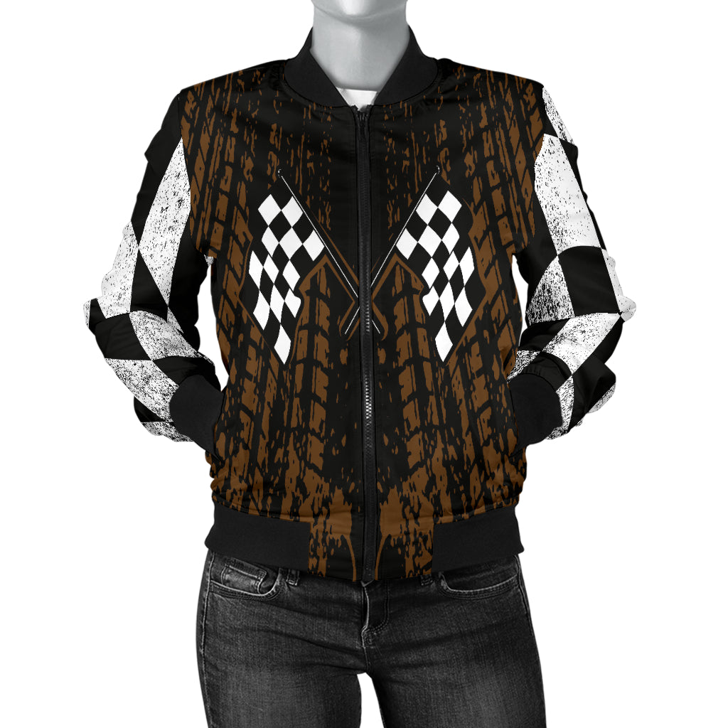 Dirt Track Racing Women's Bomber Jacket RBM