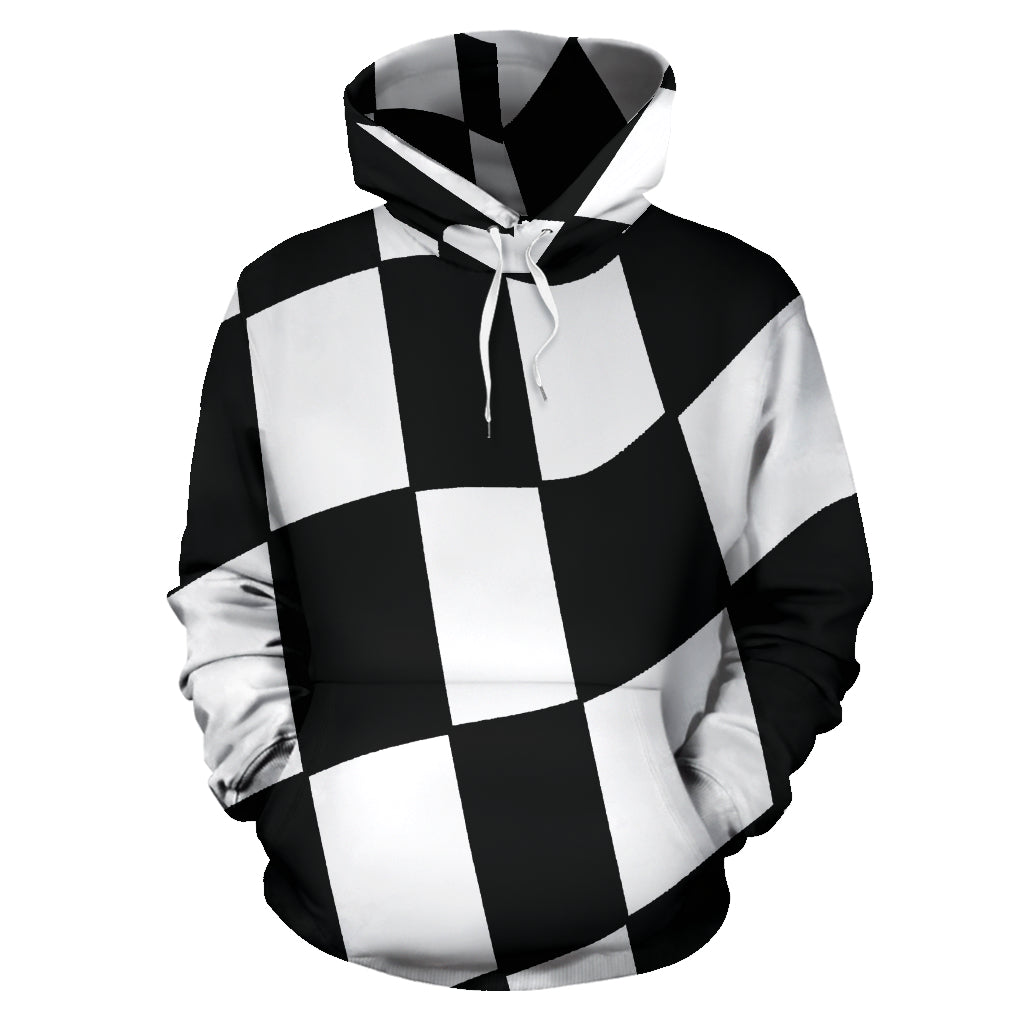 racing checkered flag hoodie