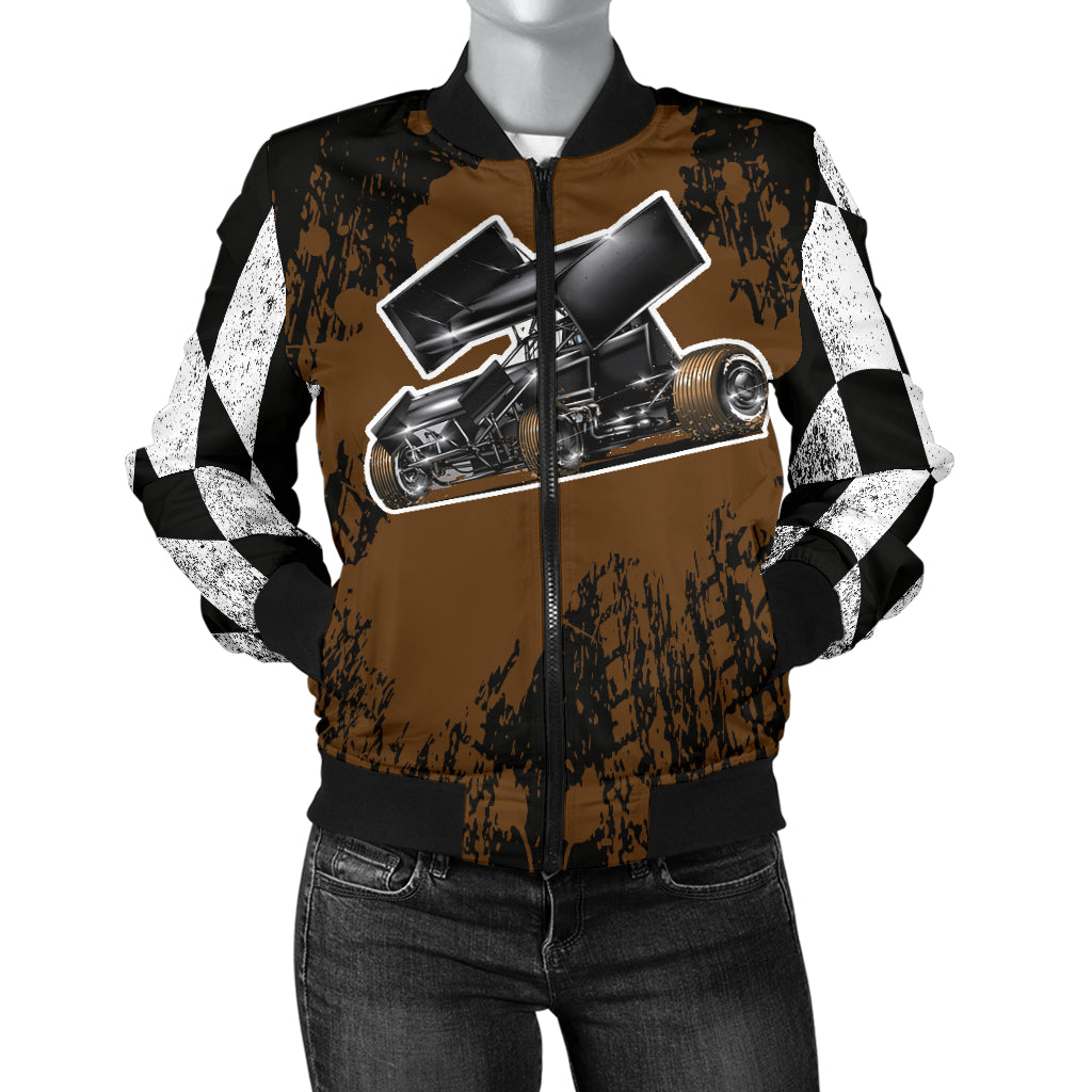 Sprint Car Racing Women's Bomber Jacket