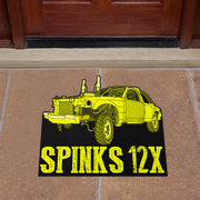 Custom Shaped Demolition Derby Door Mat