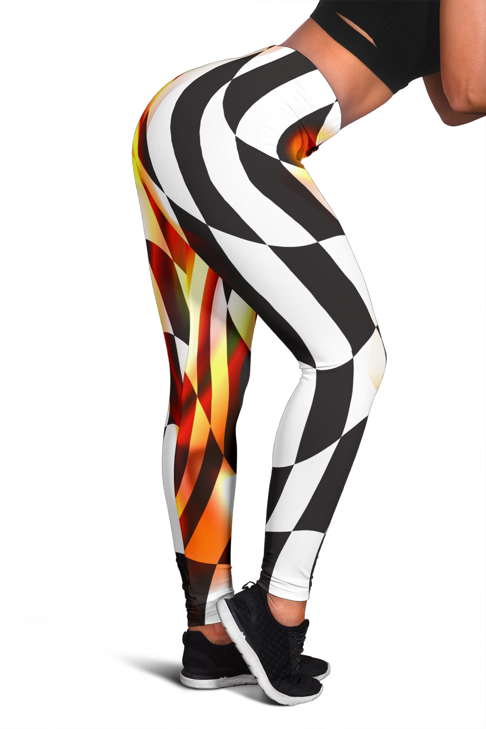 Racing Flag Of Flame Leggings