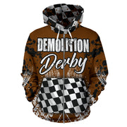 Demolition Derby Zip Up Hoodie