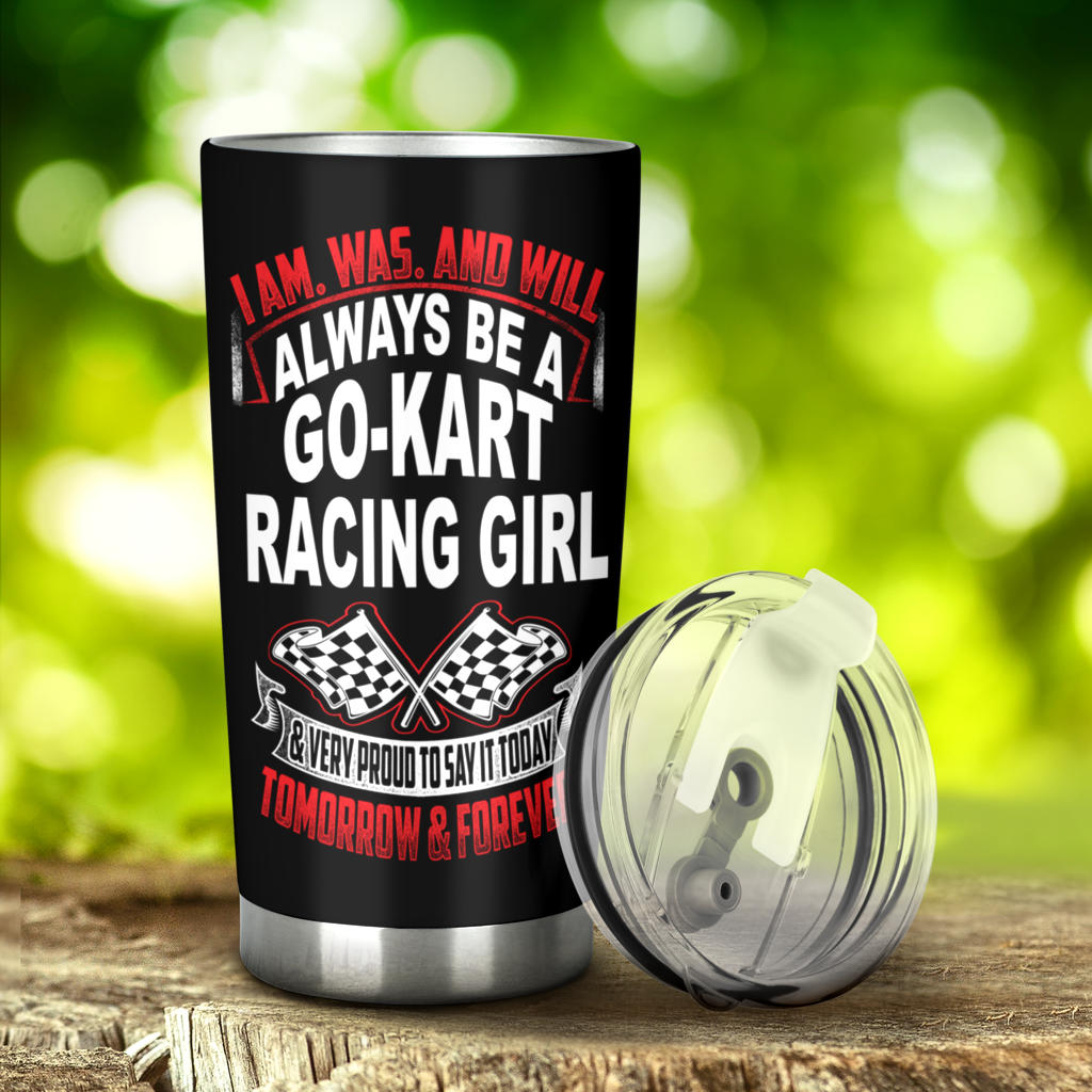 go kart racing tumbler