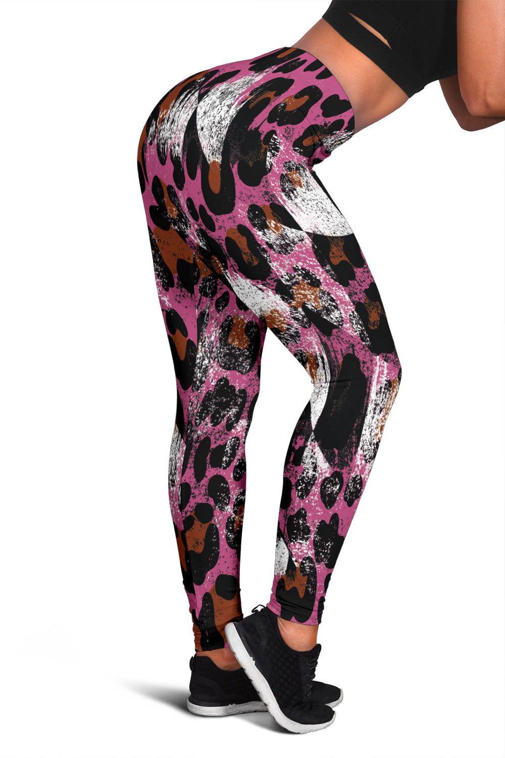 Racing Leopard Checkered Leggings