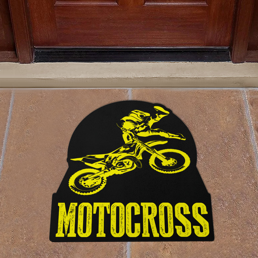 Custom Shaped Motocross Door Mat