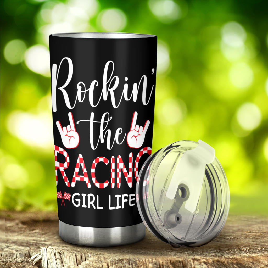 racing girl tumbler