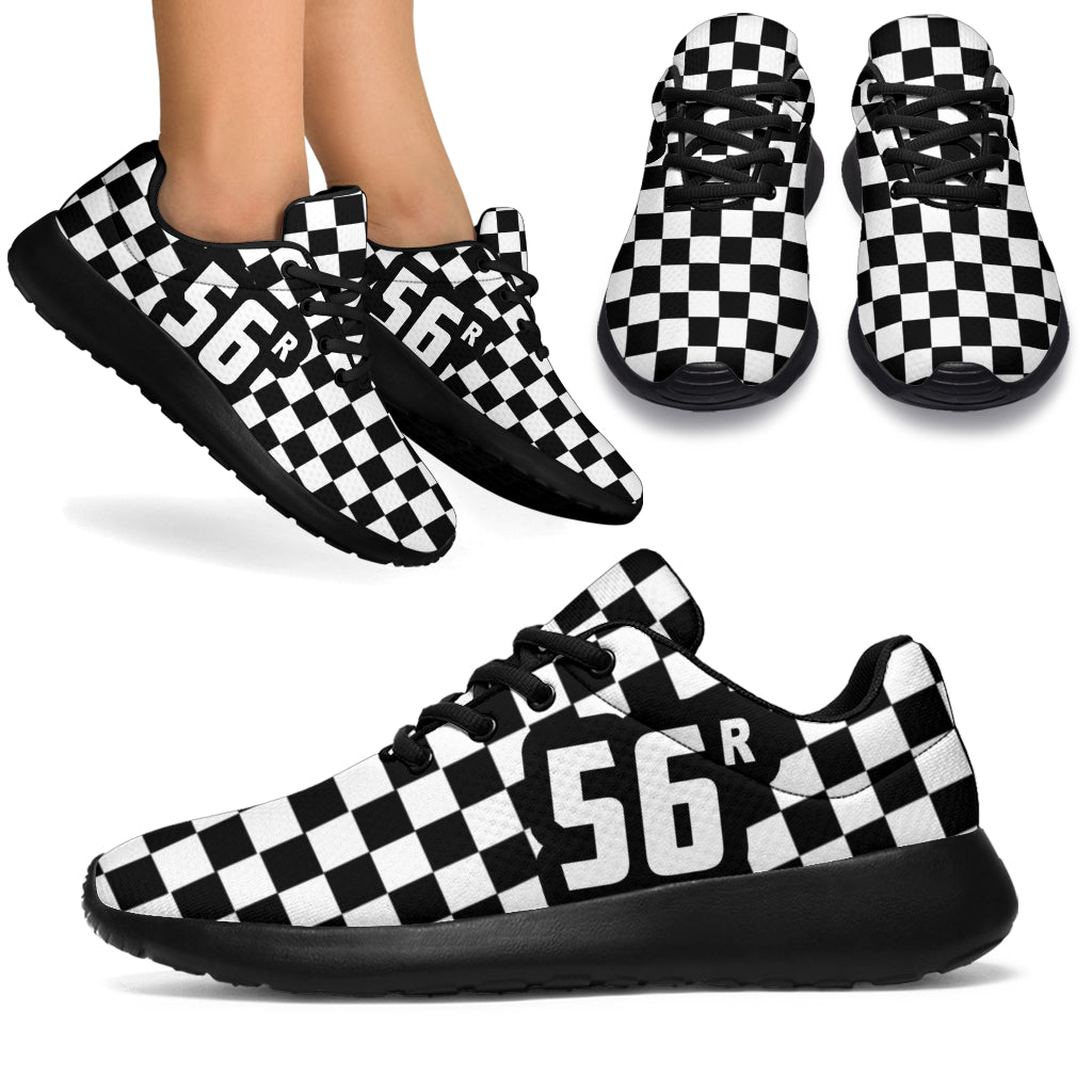 Custom Racing Sneakers Checkered Flag