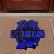 Custom shaped late model door mat