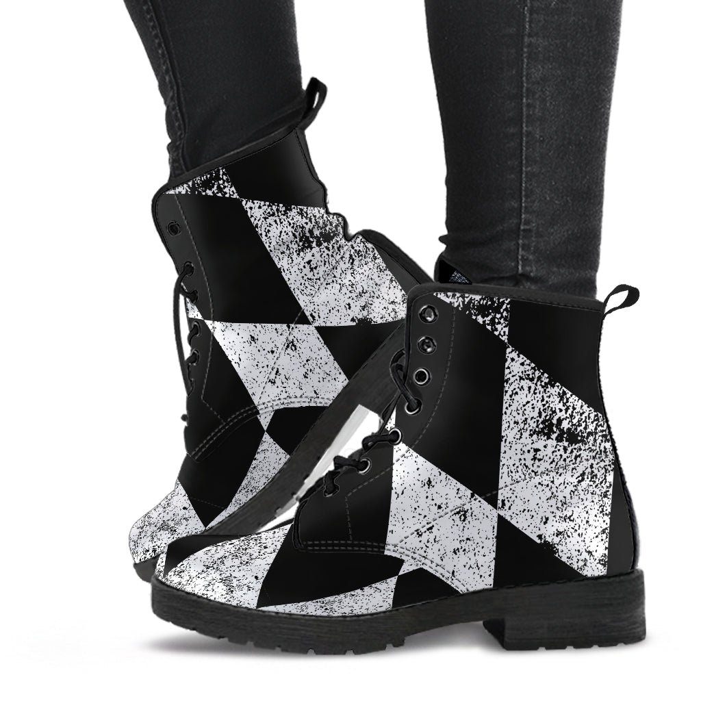 Racing Checkered Boots