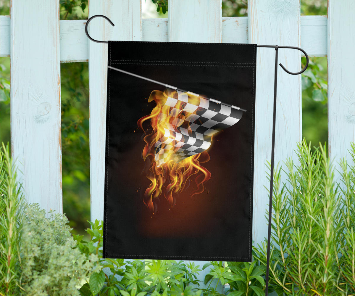 Racing Flag Of Flame Flag