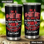 go kart racing aunt tumbler