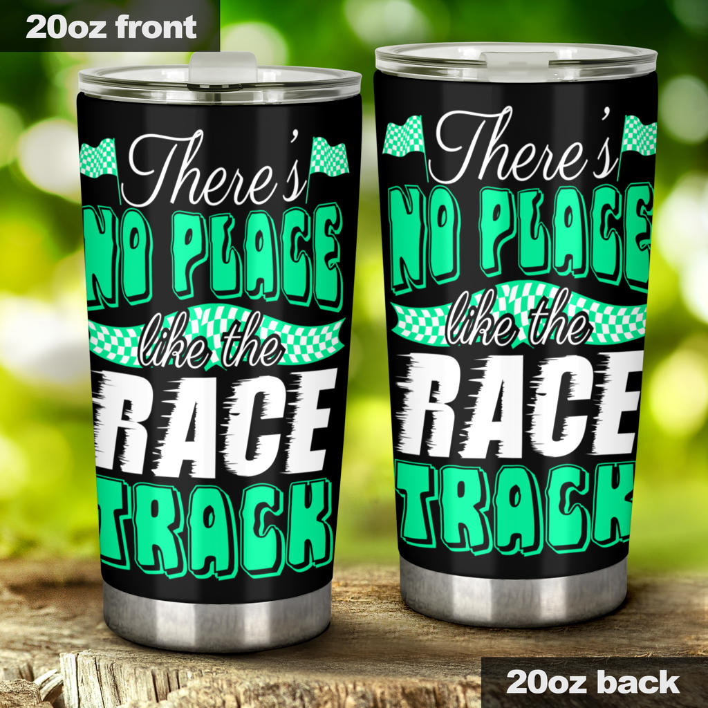 dirt track racing tumbler