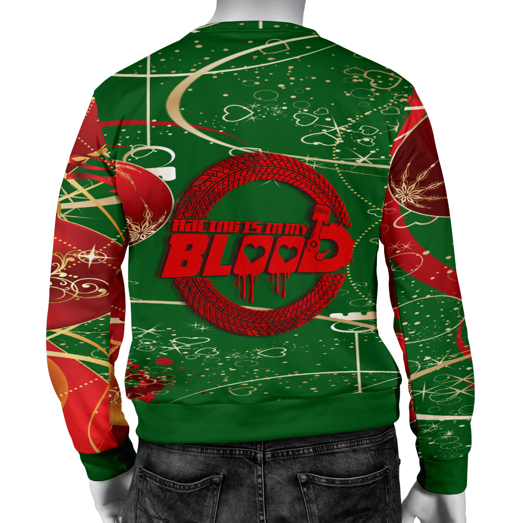 Racing Is In My Blood Ugly Men's Sweater
