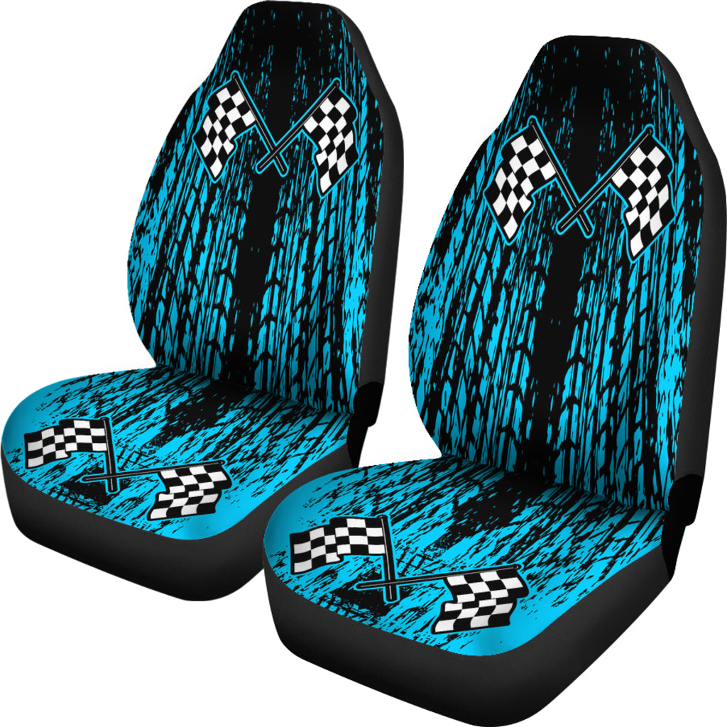 Dirt Racing Seat Covers Carolina Blue (Set of 2)
