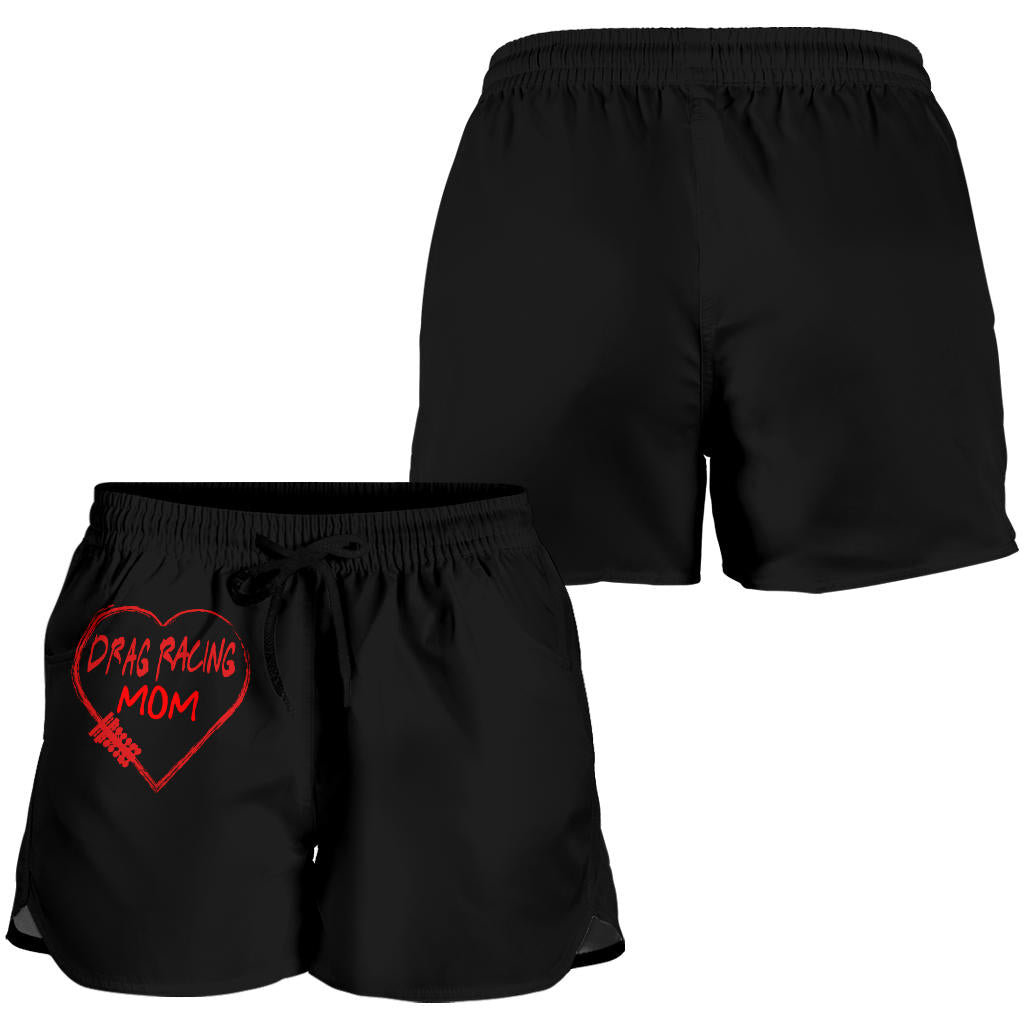 Drag Racing Mom Heart Women's Shorts