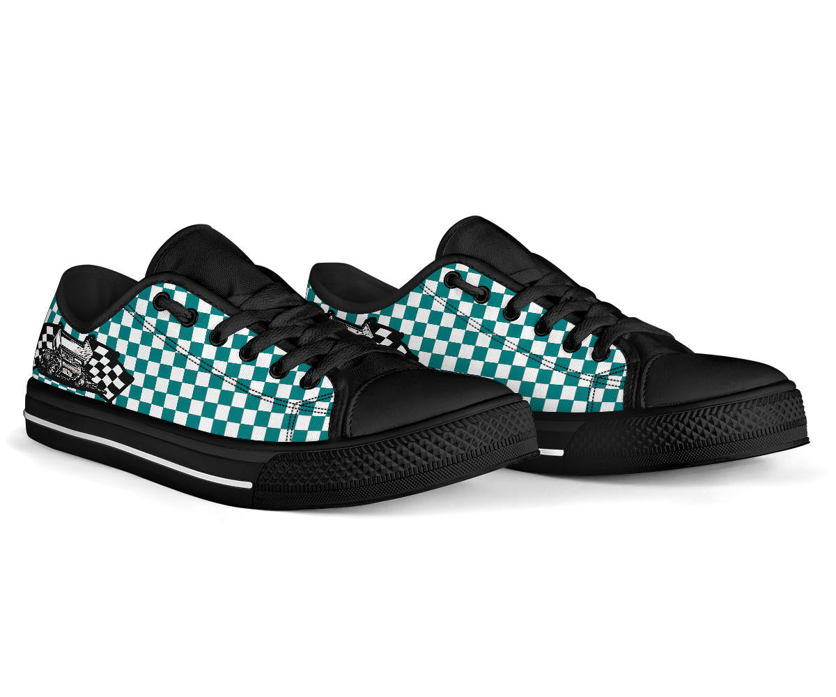 Sprint Car Racing Low tops Teal